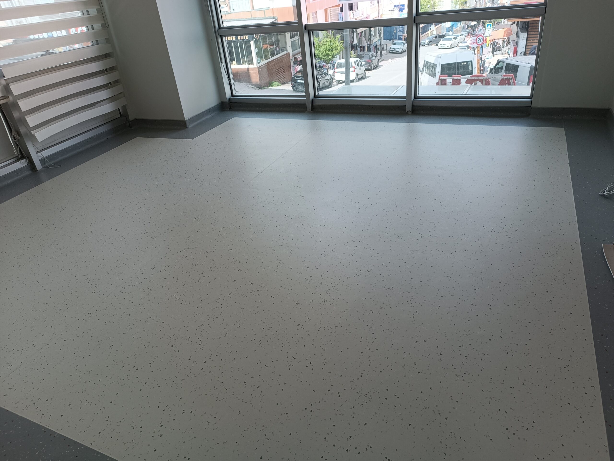 PVC zemin kaplama hastane uygulaması