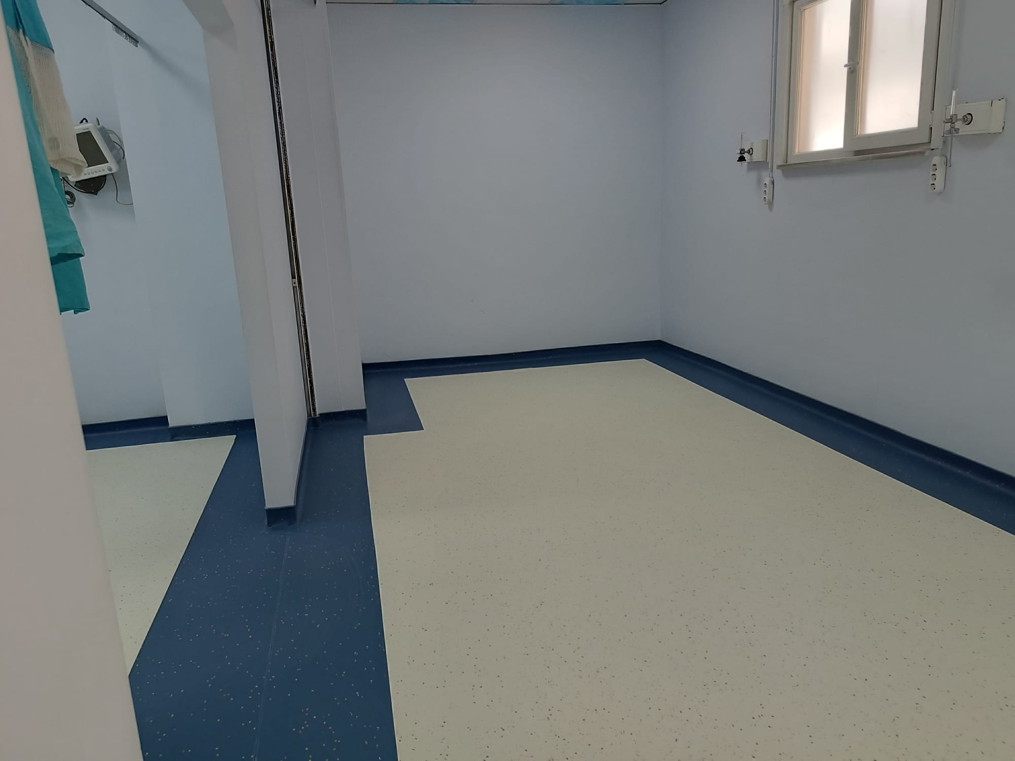 PVC zemin kaplama hastane uygulaması